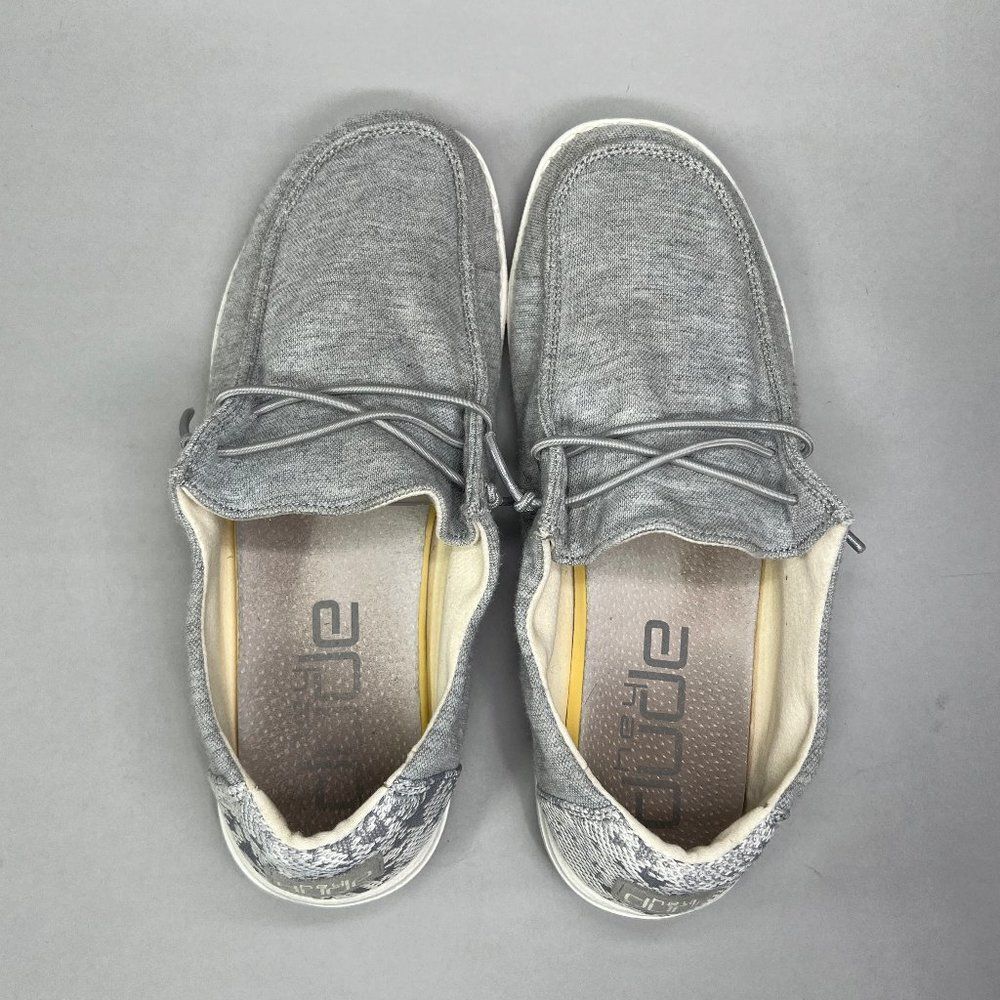 Hey Dude Wendy Stretch Shoes Women's Size 9 Fleece Glacier Gray Slip On Sneakers - Picture 8 of 10